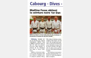 Maëline Fosse obtient la ceinture noire de judo